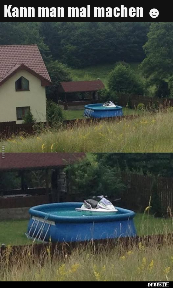 Kann man mal machen.