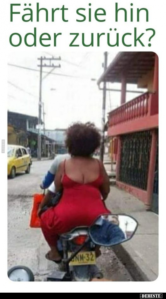 Fährt sie hin oder zurück?..