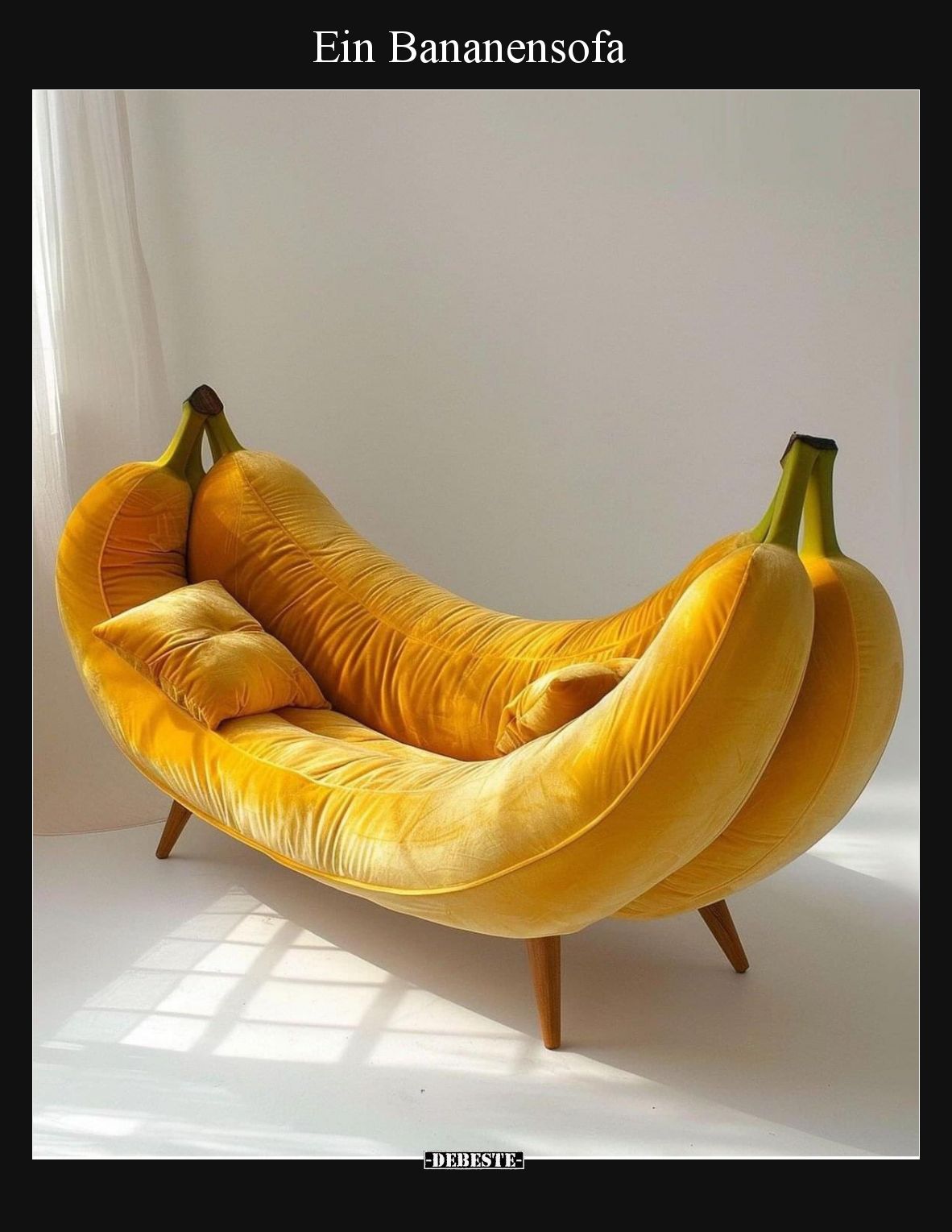 Ein Bananensofa