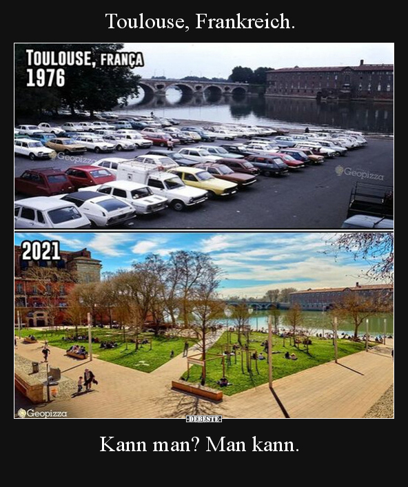 Toulouse, Frankreich. Kann man? Man kann... - Lustige Bilder | DEBESTE.de