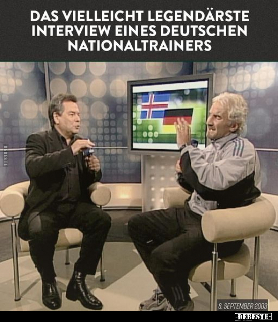 Das vielleicht legendärste Interview.. - Lustige Bilder | DEBESTE.de