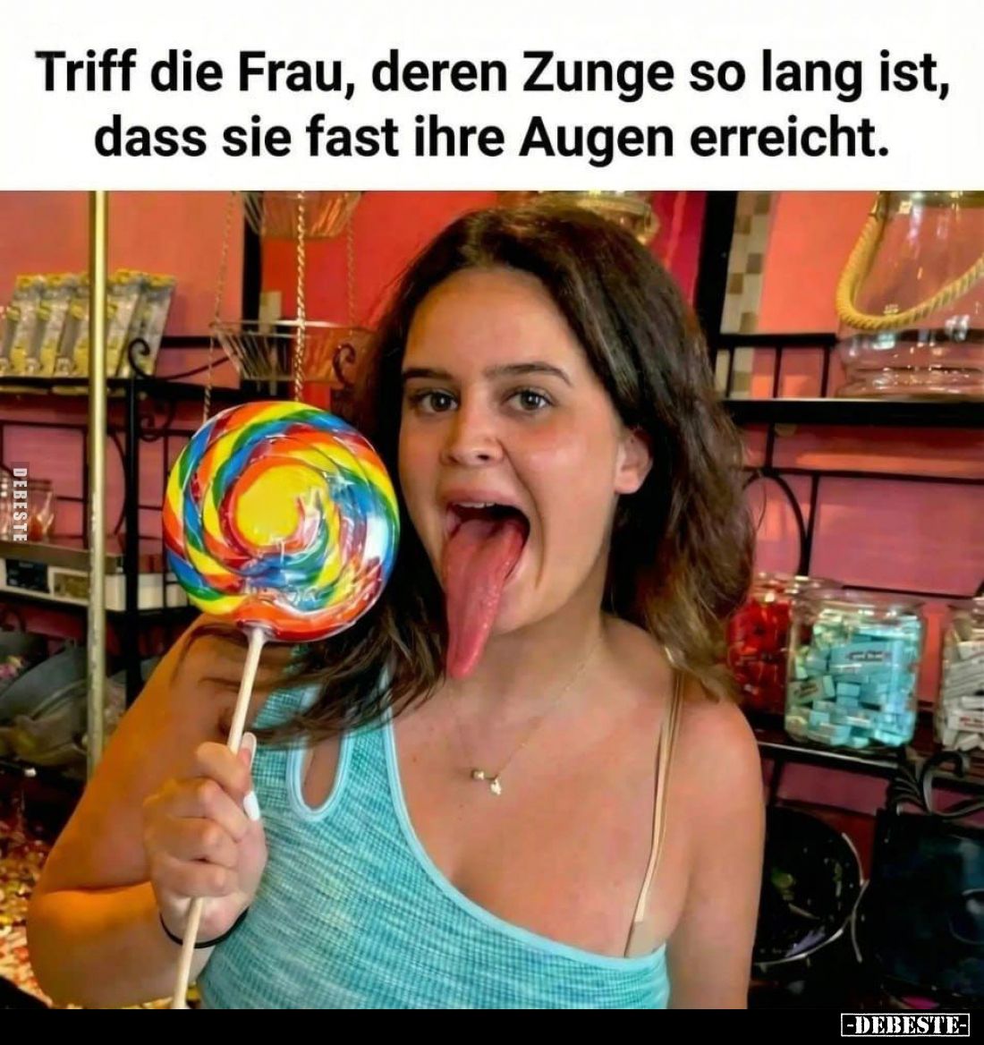 Triff die Frau, deren Zunge so lang ist... - Lustige Bilder | DEBESTE.de