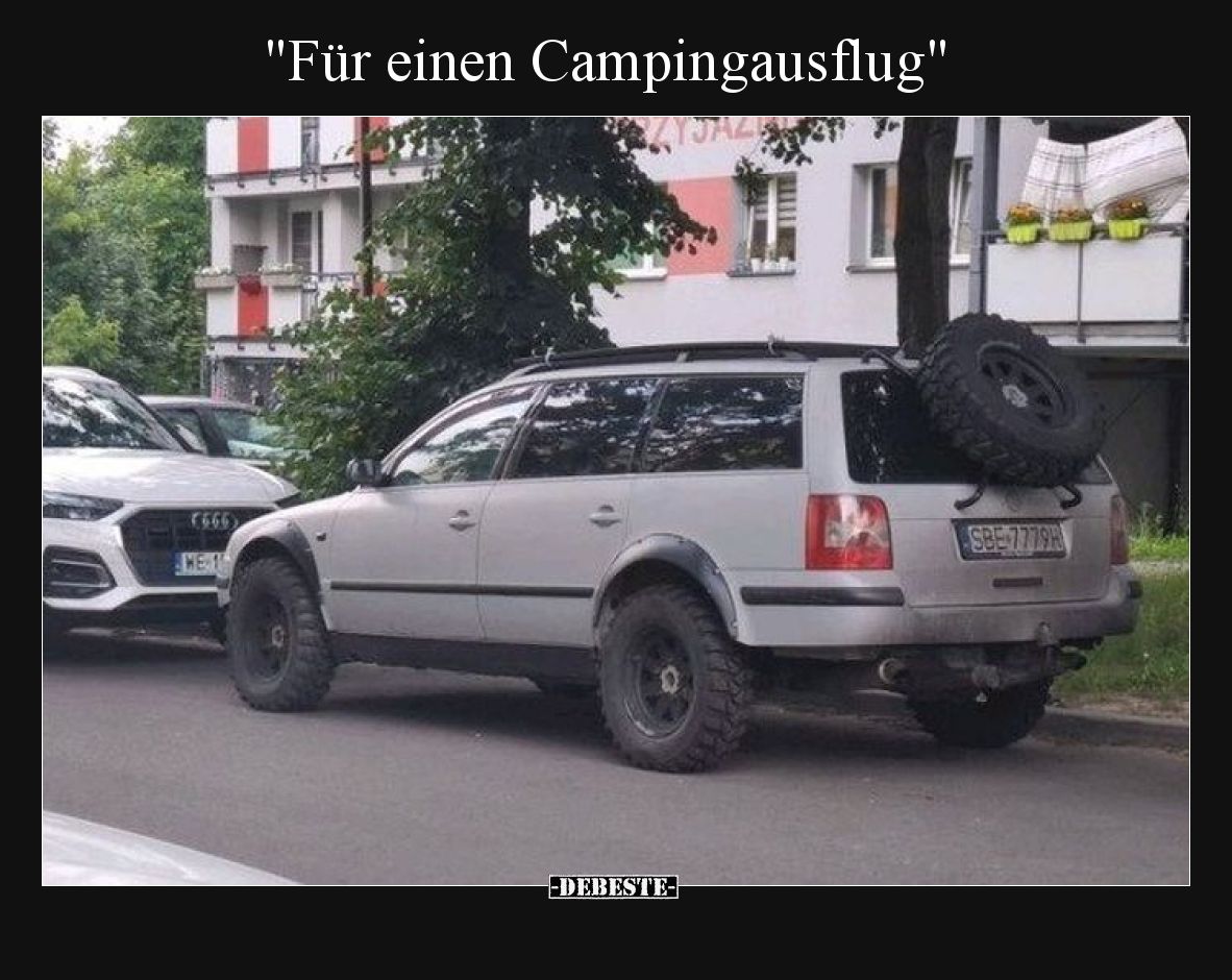 Für einen Campingausflug