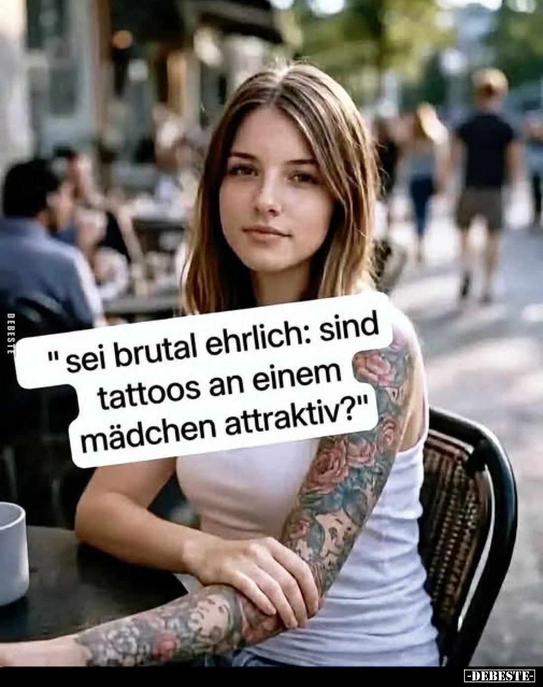 "Sei brutal ehrlich: Sind Tattoos an einem Mädchen attraktiv?"