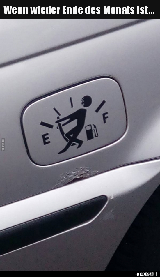 Wenn wieder Ende des Monats ist...