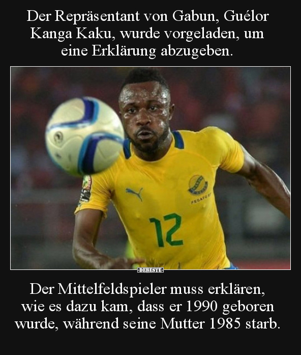 Der Repräsentant von Gabun, Guélor Kanga Kaku, wurde..