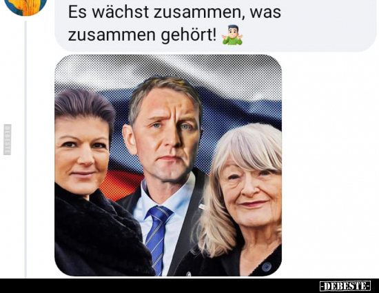 Es wächst zusammen, was zusammen gehört!