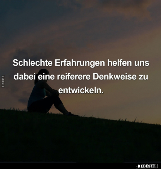 Schlechte Erfahrungen helfen.. - Lustige Bilder | DEBESTE.de