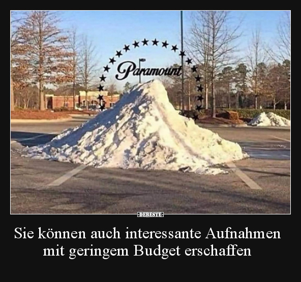 Sie können auch interessante Aufnahmen mit geringem Budget..