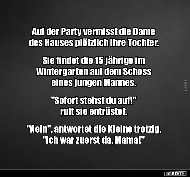 Auf der Party vermisst die Dame des Hauses plötzlich ihre.. - Lustige Bilder | DEBESTE.de