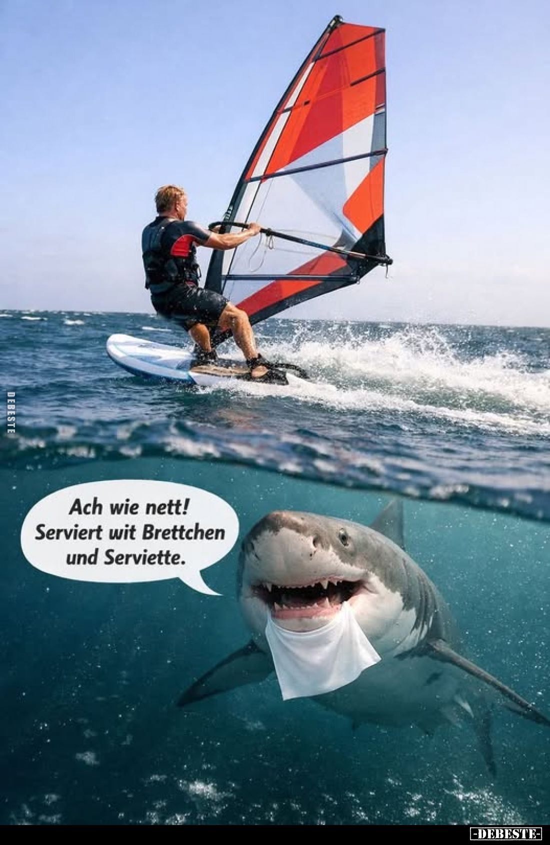 Ach wie nett! Serviert wit Brettchen und Serviette... - Lustige Bilder | DEBESTE.de