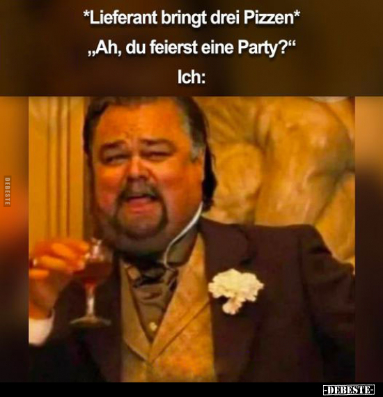 *Lieferant bringt drei Pizzen*... - Lustige Bilder | DEBESTE.de