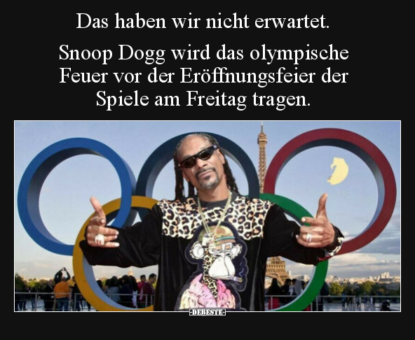 Das haben wir nicht erwartet. Snoop Dogg wird das.. - Lustige Bilder | DEBESTE.de