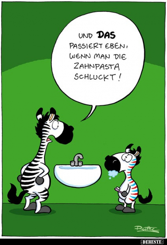 Und das passiert eben, wenn man die Zahnpasta schluckt!.. - Lustige Bilder | DEBESTE.de