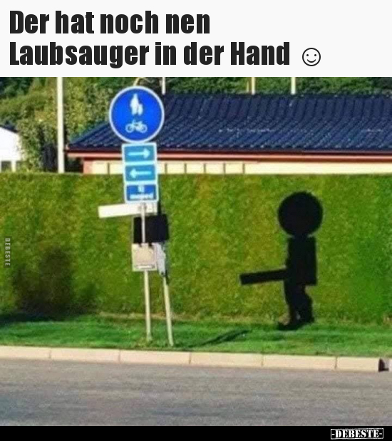 Der hat noch nen Laubsauger in der Hand.. - Lustige Bilder | DEBESTE.de