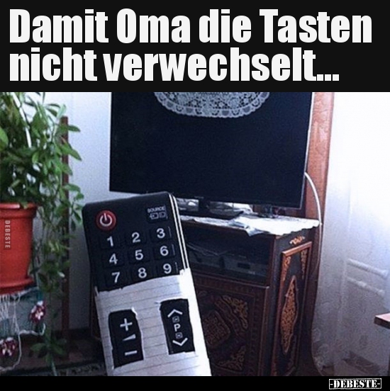 Damit Oma die Tasten nicht verwechselt... - Lustige Bilder | DEBESTE.de