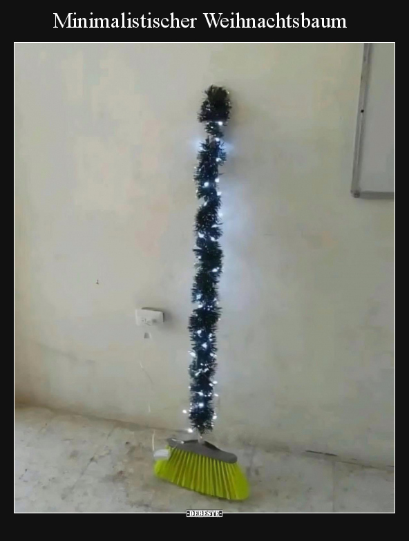 Minimalistischer Weihnachtsbaum.. - Lustige Bilder | DEBESTE.de