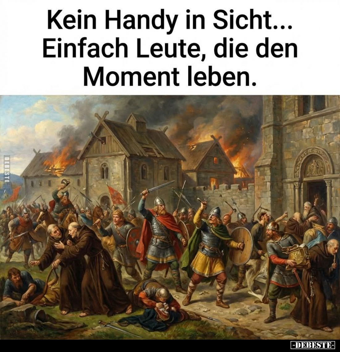 Kein Handy in Sicht... Einfach Leute, die den Moment leben.