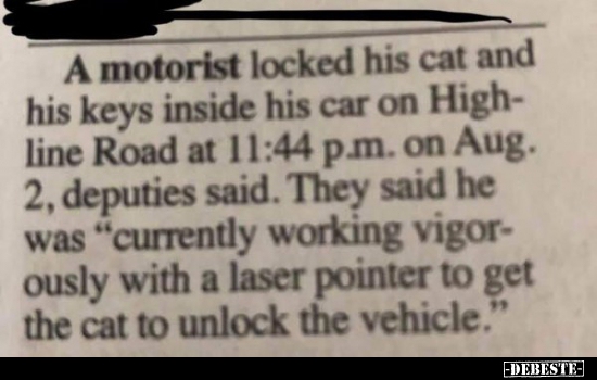 Wie man sein Auto wieder aufbekommt..