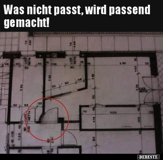 Was nicht passt, wird passend gemacht!..