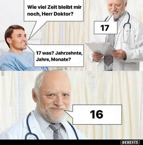 Wie viel Zeit bleibt mir noch, Herr Doktor?.. - Lustige Bilder | DEBESTE.de