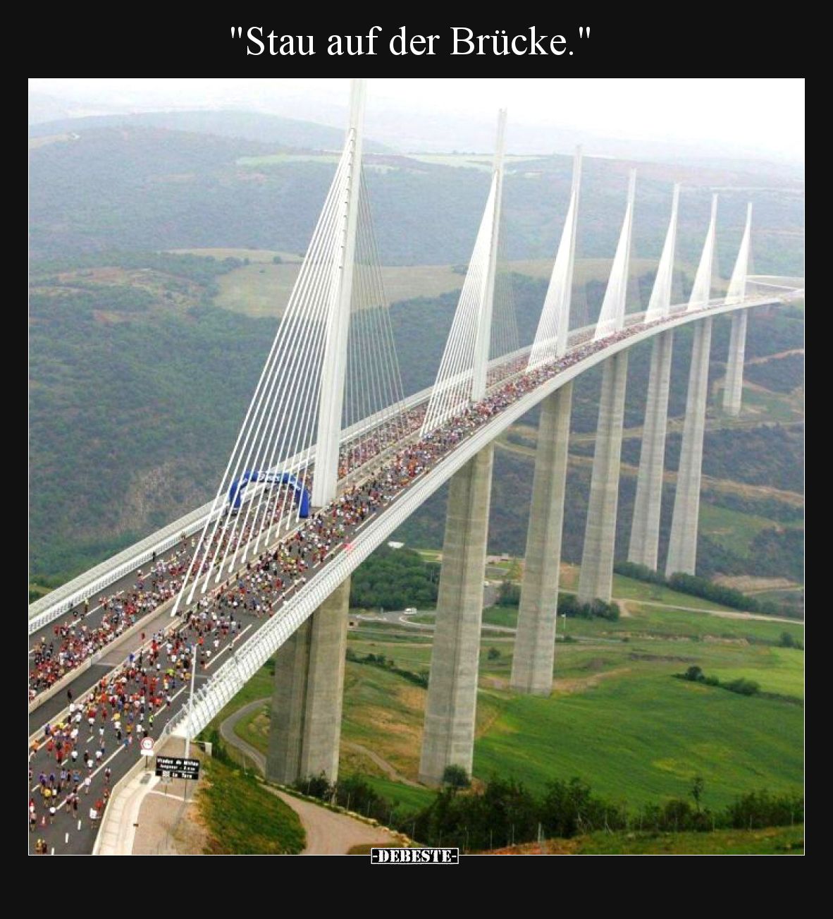 Stau auf der Brücke