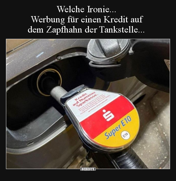 Welche Ironie... Werbung für einen Kredit auf dem.. - Lustige Bilder | DEBESTE.de