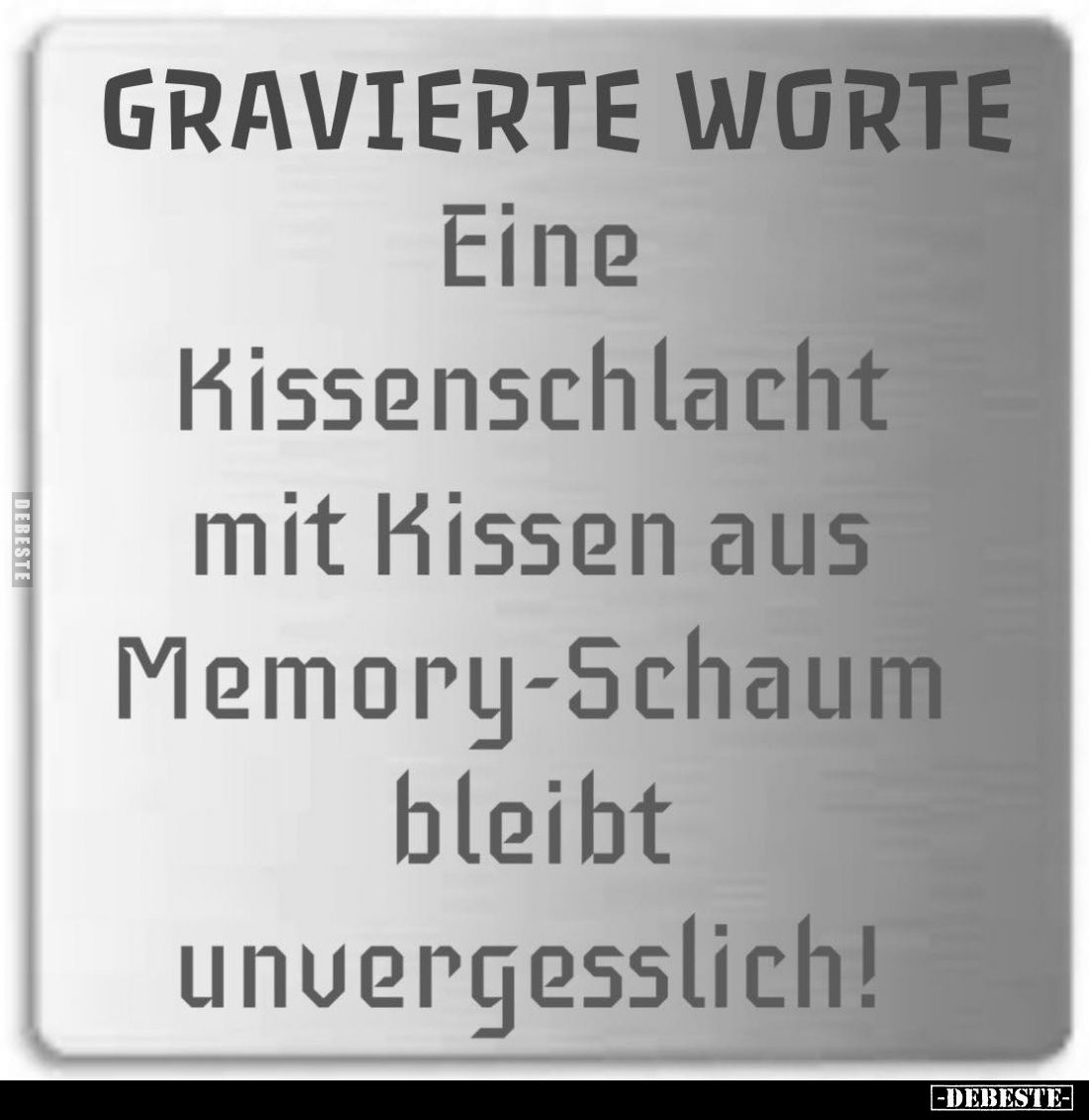 Eine Kissenschlacht mit Kissen aus Memory-Schaum bleibt unvergesslich!