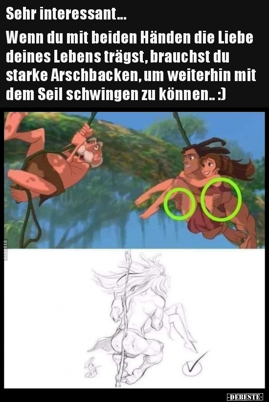Sehr interessant... Wenn du mit beiden Händen die Liebe..