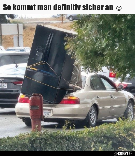 So kommt man definitiv sicher an.