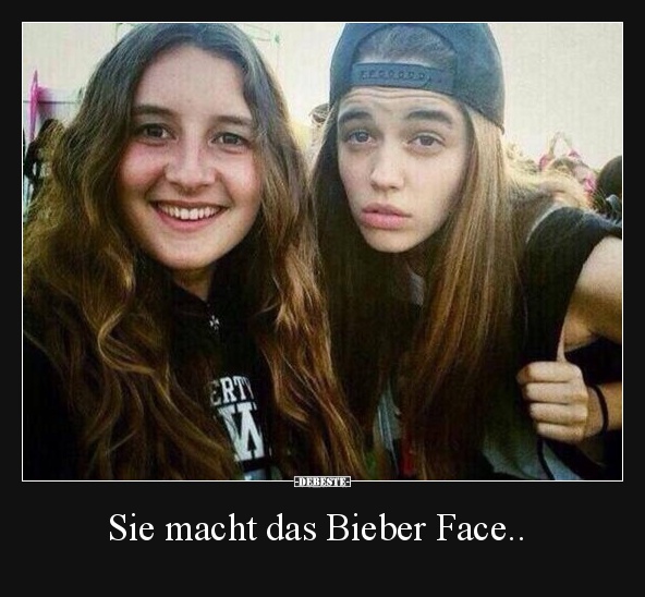 Sie macht das Bieber Face.. - Lustige Bilder | DEBESTE.de