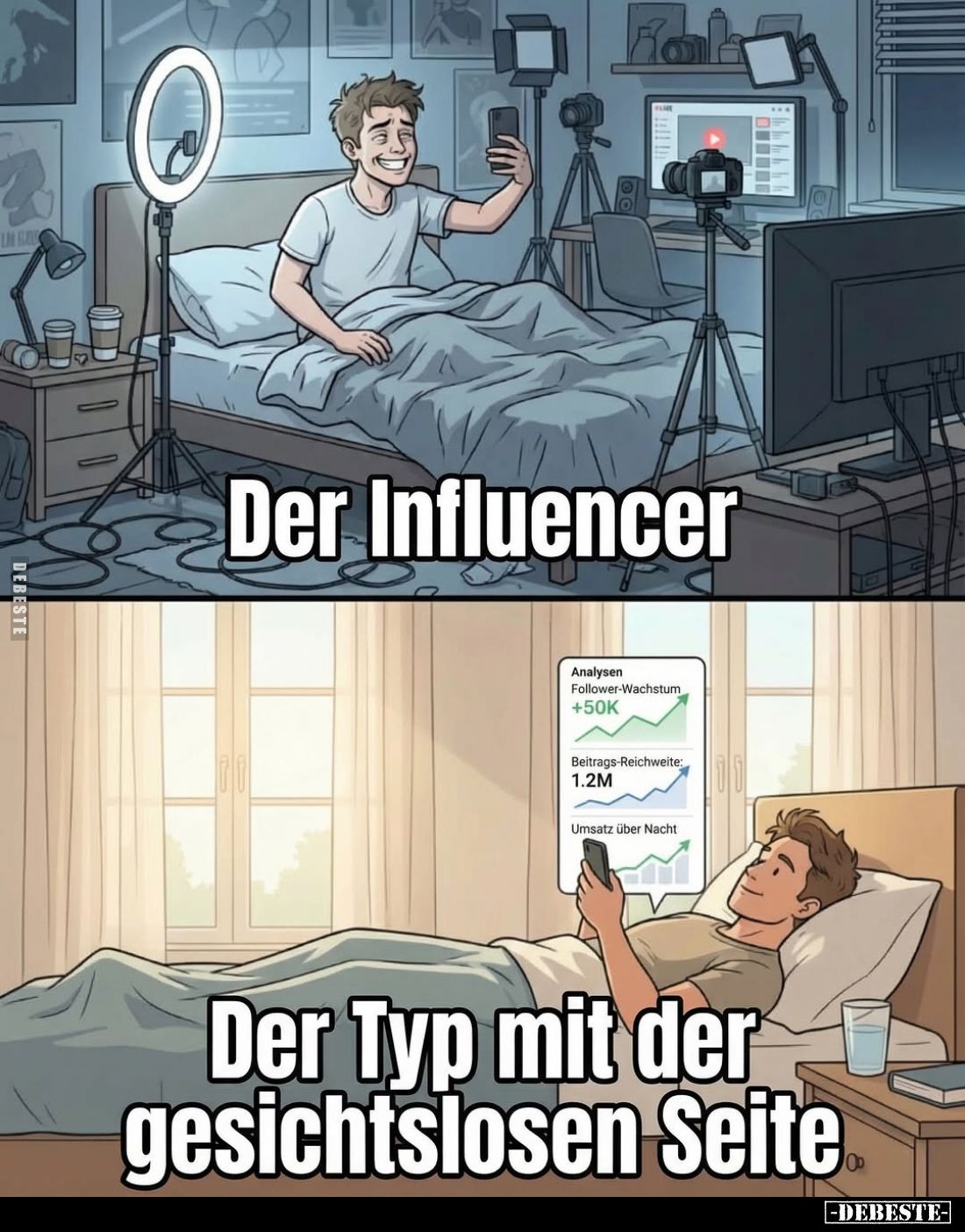 Der Influencer
-
Der Typ mit der gesichtslosen Seite