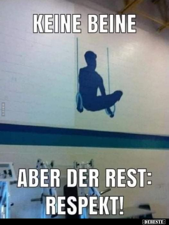 Keine Beine, aber der Rest: Respekt!.. - Lustige Bilder | DEBESTE.de
