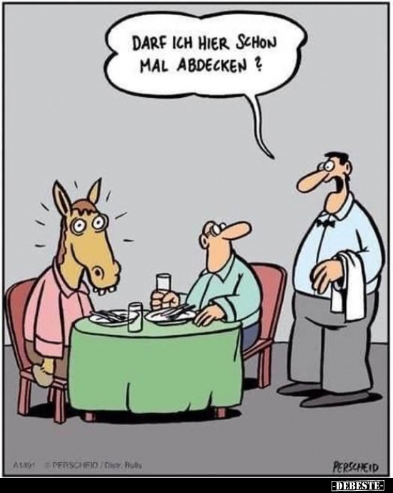 Darf ich hie schon mal abdecken?