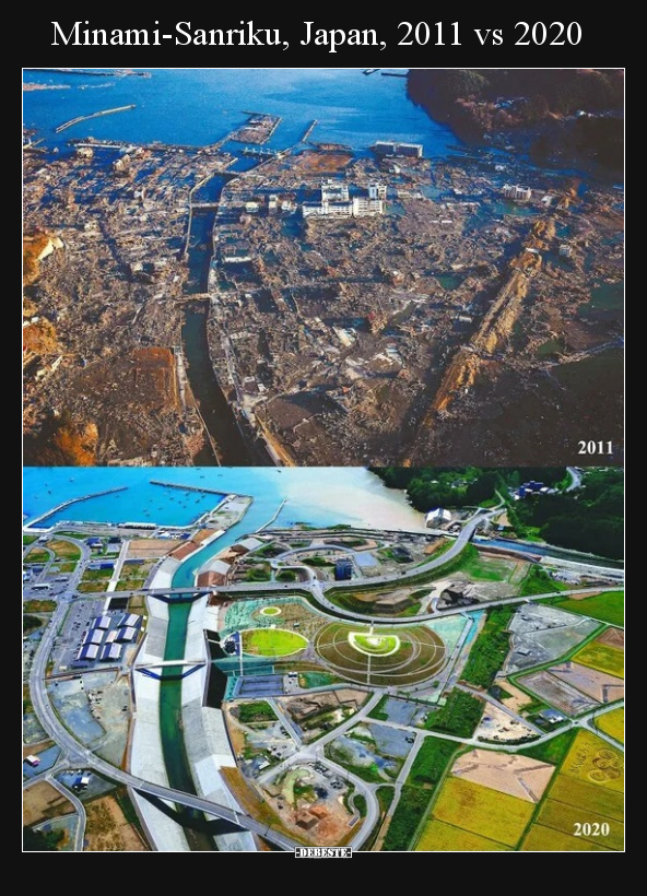 Minami-Sanriku, Japan, 2011 vs 2020.. - Lustige Bilder | DEBESTE.de