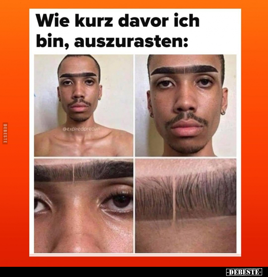 Wie kurz davor ich bin, auszurasten: