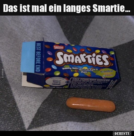 Das ist mal ein langes Smartie... - Lustige Bilder | DEBESTE.de