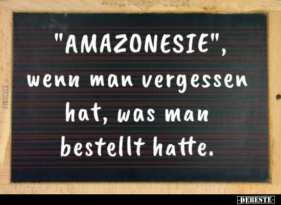 "AMAZONESIE", wenn man vergessen hat, was man bestellt.. - Lustige Bilder | DEBESTE.de