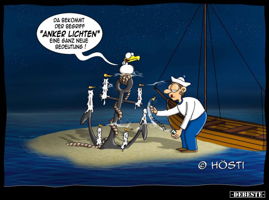Da bekommt der Begriff "Anker Lichten" eine ganz neue Bedeutung!