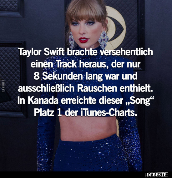 Taylor Swift brachte versehentlich einen Track heraus.. - Lustige Bilder | DEBESTE.de