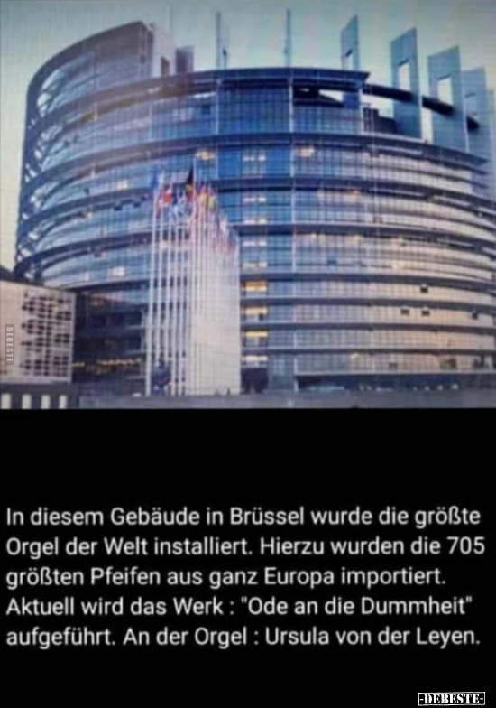 In diesem Gebäude in Brüssel wurde die größte Orgel der..