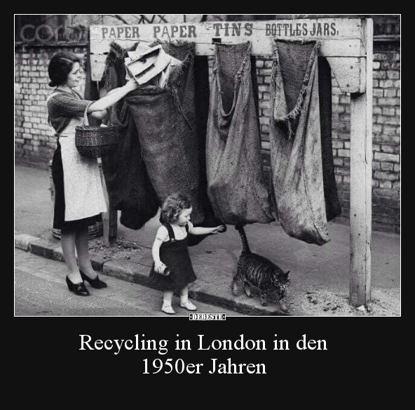 Recycling in London in den 1950er Jahren.. - Lustige Bilder | DEBESTE.de