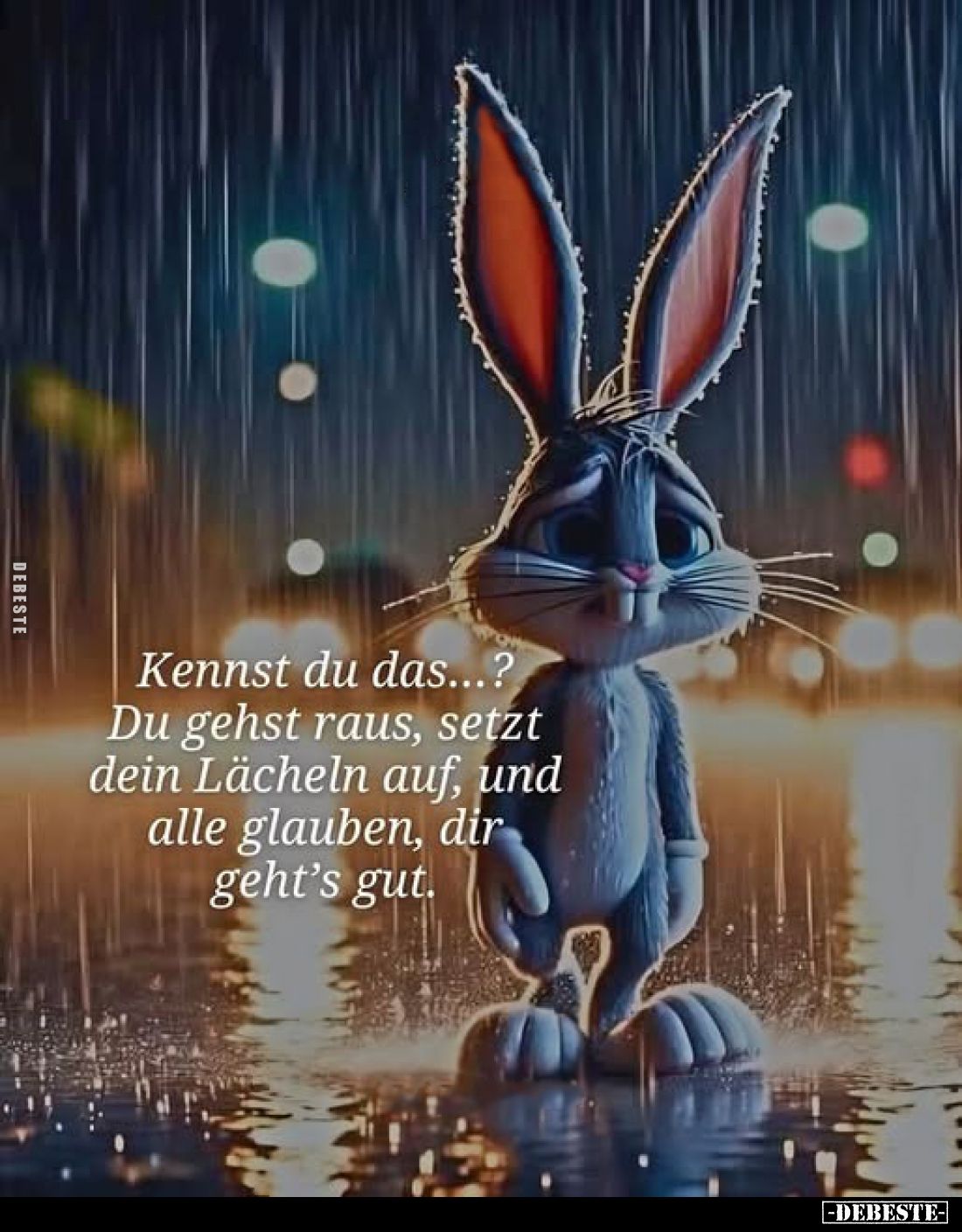 Kennst du das...? Du gehst raus, setzt dein Lächeln auf, und alle glauben, dir geht's gut