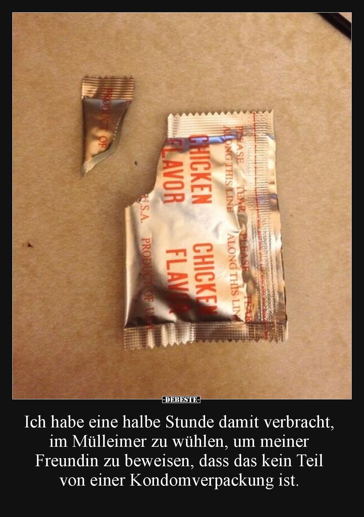 Ich habe eine halbe Stunde damit verbracht, im Mülleimer.. - Lustige Bilder | DEBESTE.de