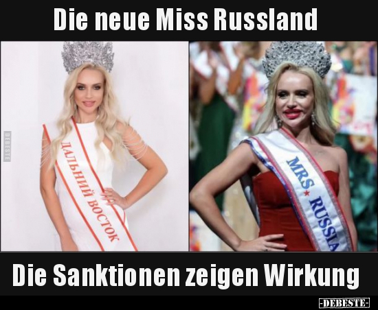 Die neue Miss Russland - Die Sanktionen zeigen Wirkung.. - Lustige Bilder | DEBESTE.de
