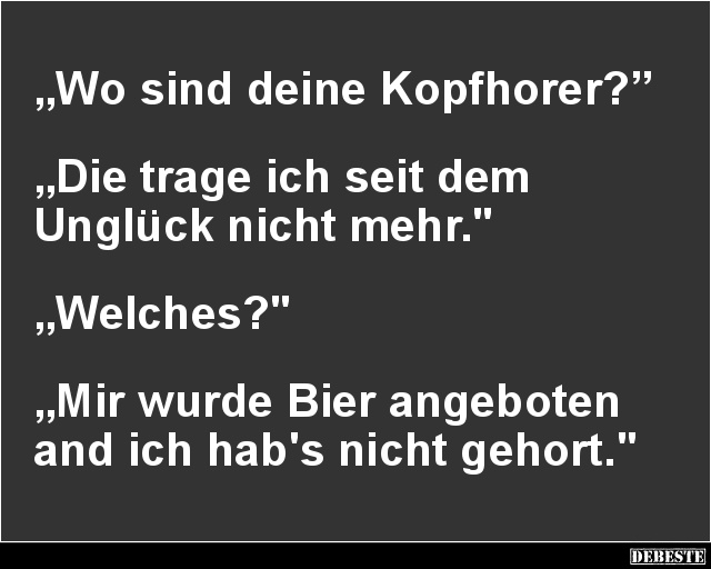 Wo sind deine Kopfhorer? - Lustige Bilder | DEBESTE.de