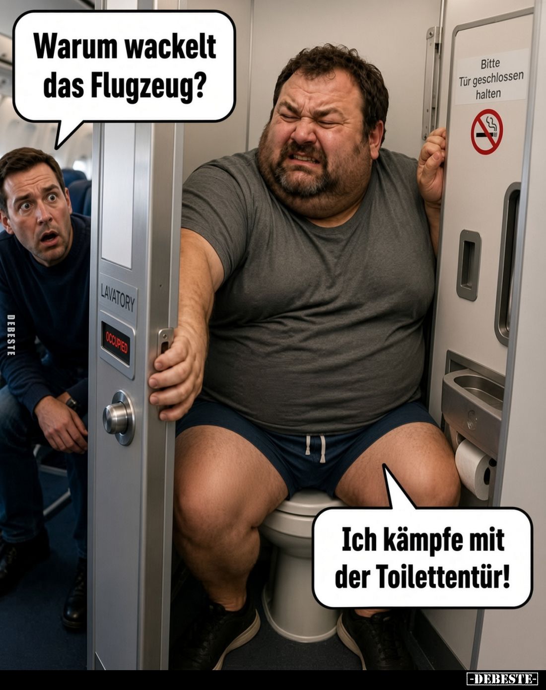 Warum wackelt das Flugzeug?.. - Lustige Bilder | DEBESTE.de