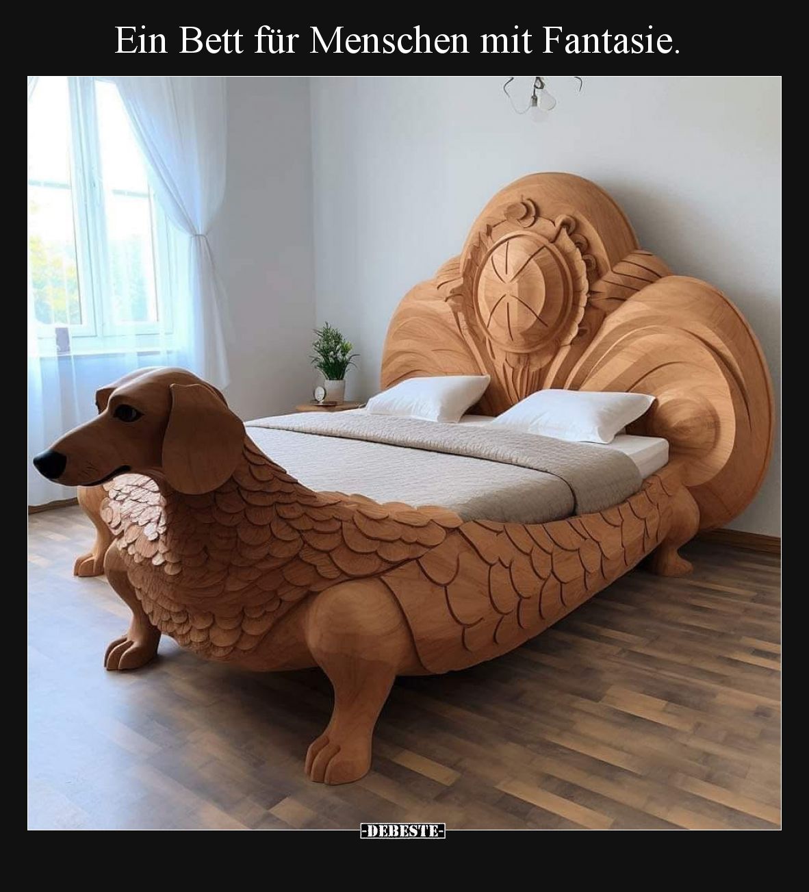 Ein Bett für Menschen mit Fantasie.