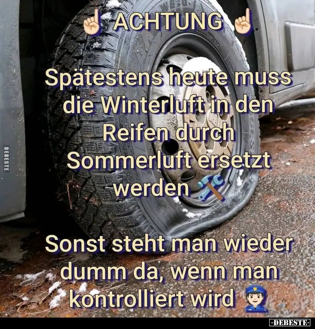 Achtung. Spätestens heute muss die Winterluft... - Lustige Bilder | DEBESTE.de