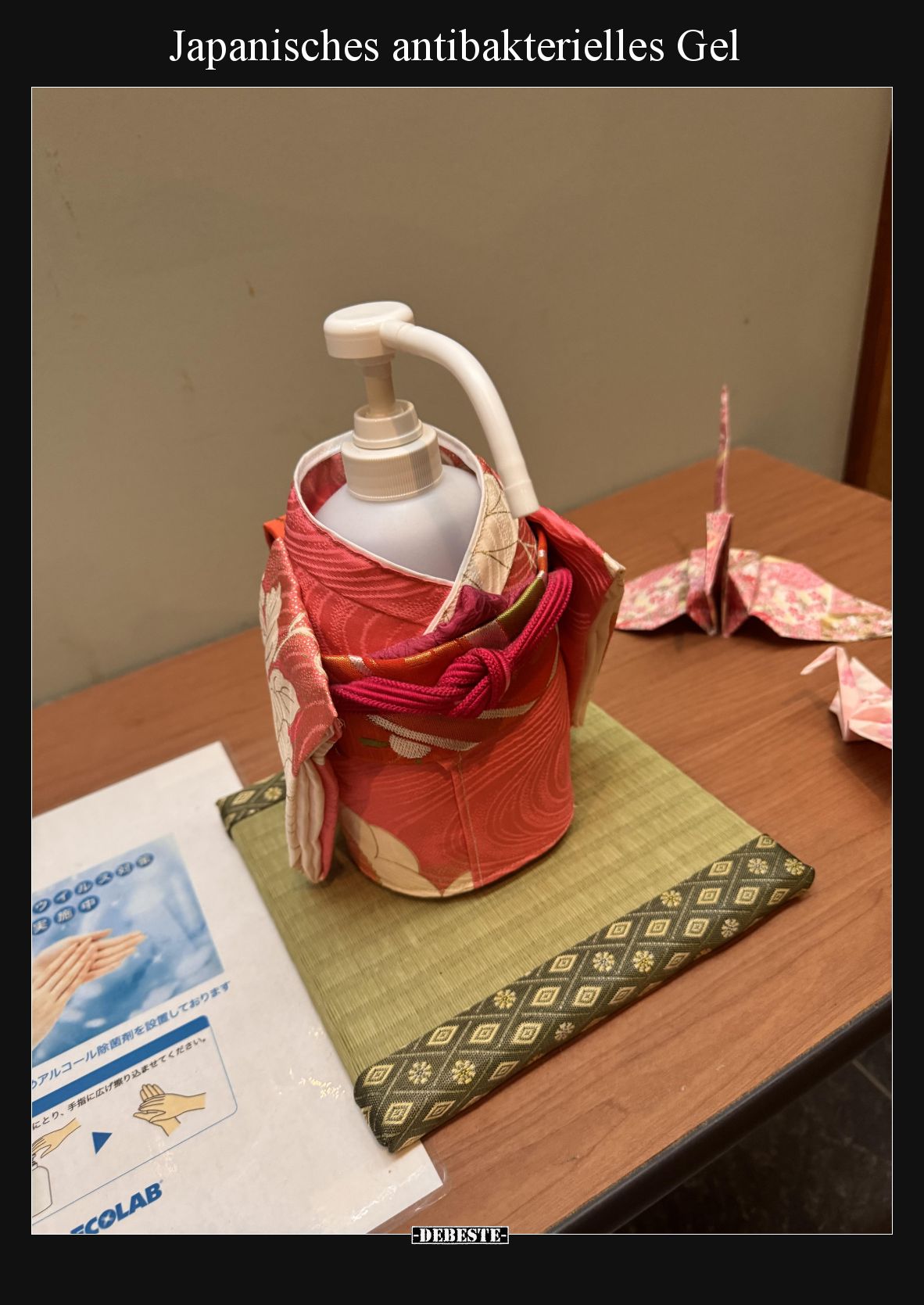 Japanisches antibakterielles Gel